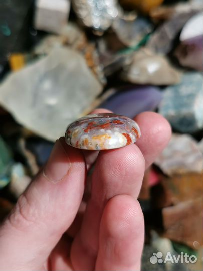 Агат Непа, кабошон