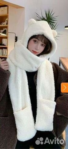 Шапка шарф 3в1