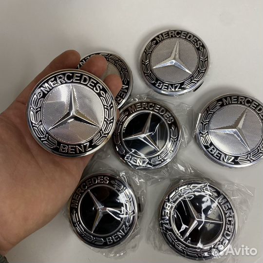 Колпачки на оригинальные диски mercedes 4 шт