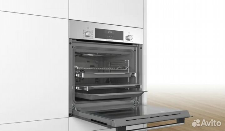 Духовой шкаф Bosch HBJ558YS0Q серебристый