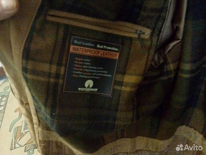 Кожаная мужская куртка