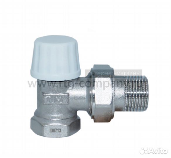 Клапан термостатический угловой 1/2