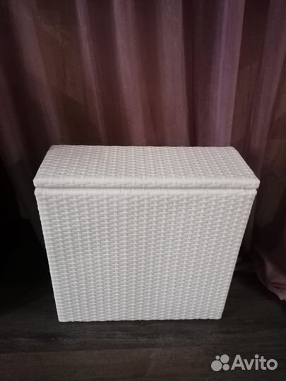 Корзина плетеная 55х21х55 деревянный каркас