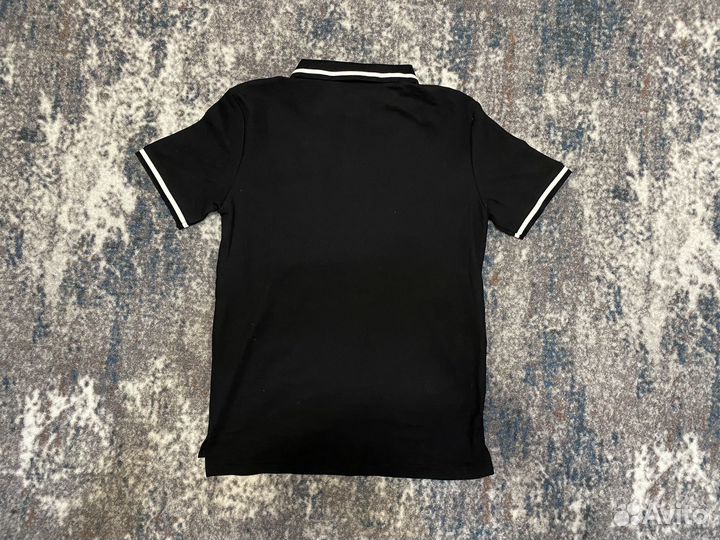 Поло Gucci x Adidas черное приятное к телу S - XL