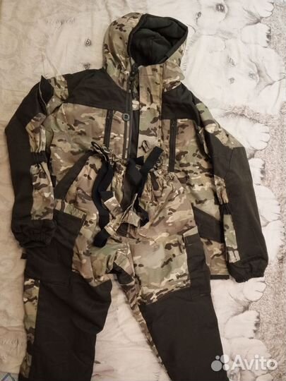 Горка зимняя на флисе, рипстоп. новая