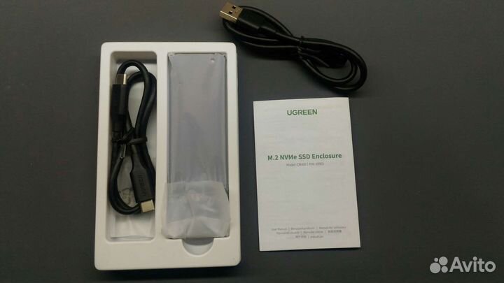 Внешний бокс для ssd m.2 диска ugreen