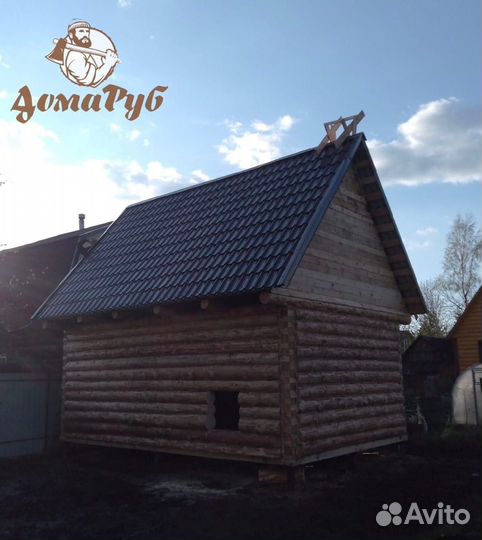 Сруб бани 4х6