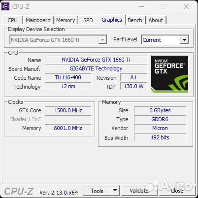 Видеокарта Gtx 1660ti 6gb gigabyte