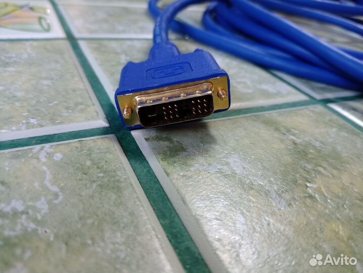 Кабель hdmi-DVI 5м Eagle Cable Silver Blue