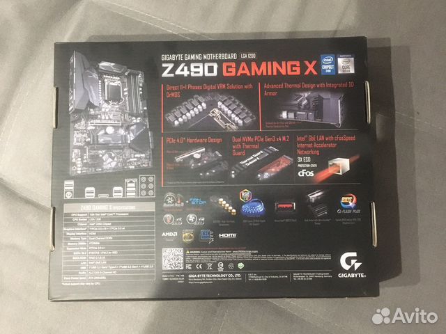 Материнская плата игровая Gigabyte Z490 Gaming X