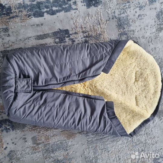 Конверт меховой в коляску натуральный мех