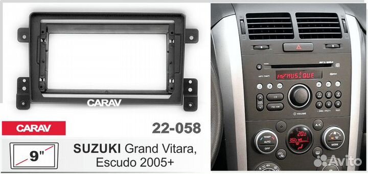 Переходная рамка suzuki Grand Vitara 22-058