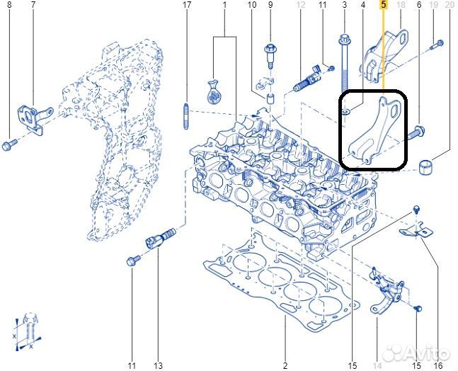 Кронштейн Renault Duster HSM H4M430 2019