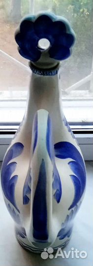 Зик/Конаково,70-ые.Кувшин Петух/38 см