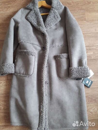 Дубленка эко 54 размер, новая, искуственная