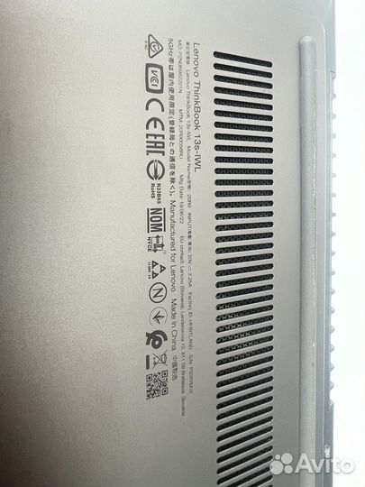 Ноутбук lenovo thinkbook 13s
