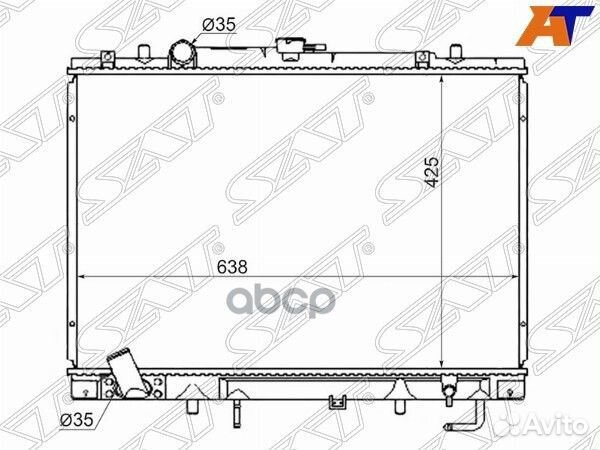 Радиатор Mitsubishi Pajero Sport 96-08 / Challe