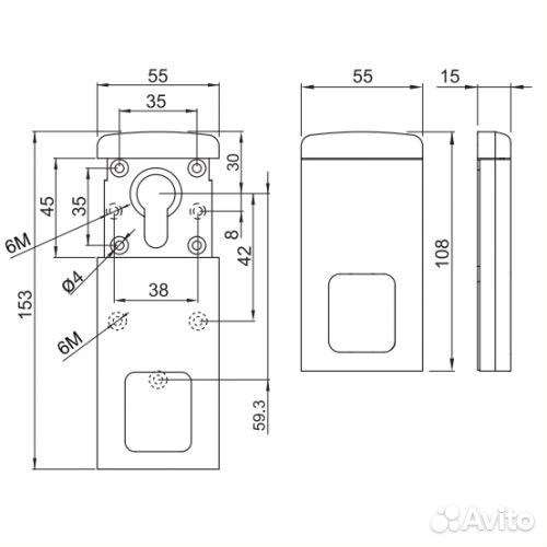 Броненакладка Disec MG-320 (дисек) пр-во Италия