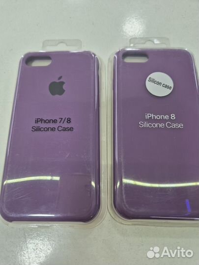 Silicone case iPhone 7/8 новые