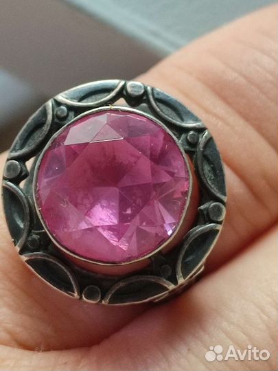 Серебряное кольцо 875
