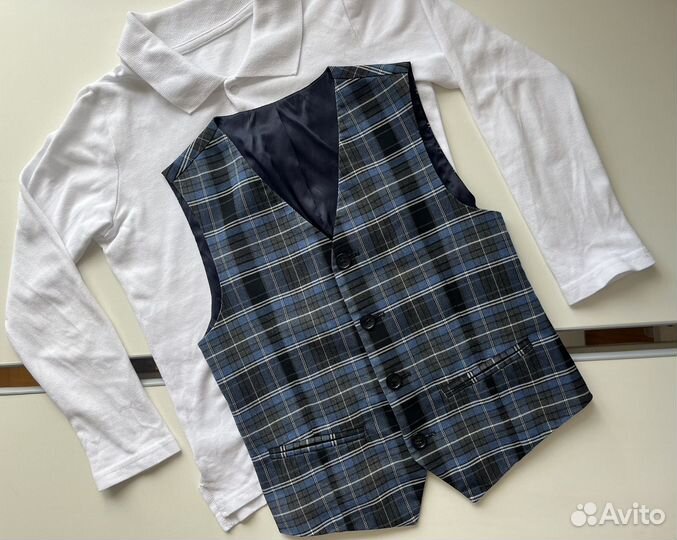 Поло белое размер 134