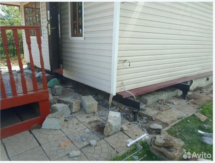 Винтовые сваи. Реконструкция фундамента