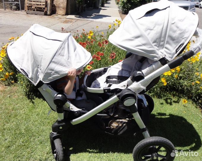 Коляска для двойни, погодо baby jogger city select