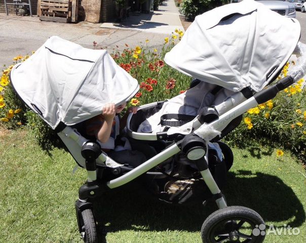 Коляска для двойни, погодо baby jogger city select