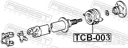 Подшипник опоры карданного вала TCB003 Febest