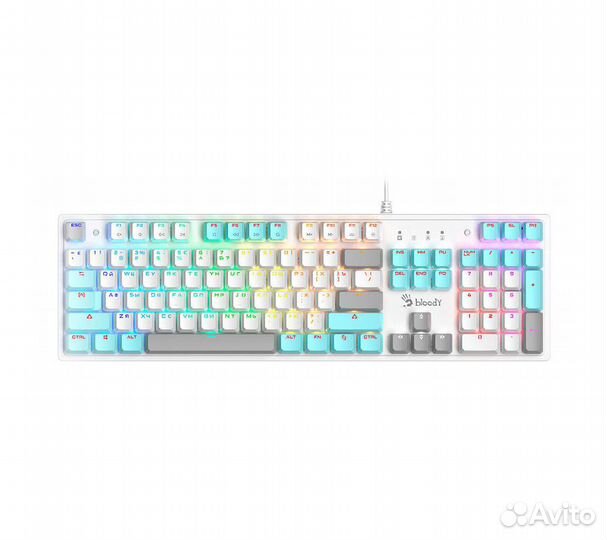 Механическая клавиатура A4Tech Bloody S510N, белый