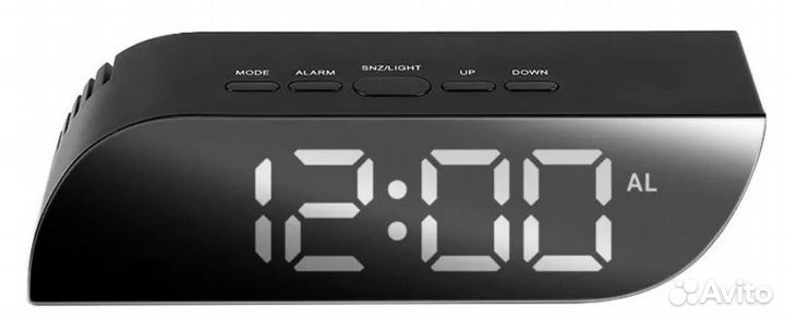 Часы настольные / цифры белые NA-018