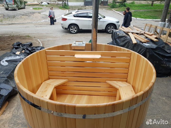 Купель круглая с подогревом уличная