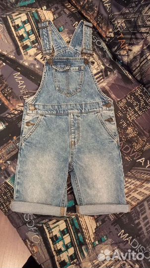 Джинсовый полукомбинезон