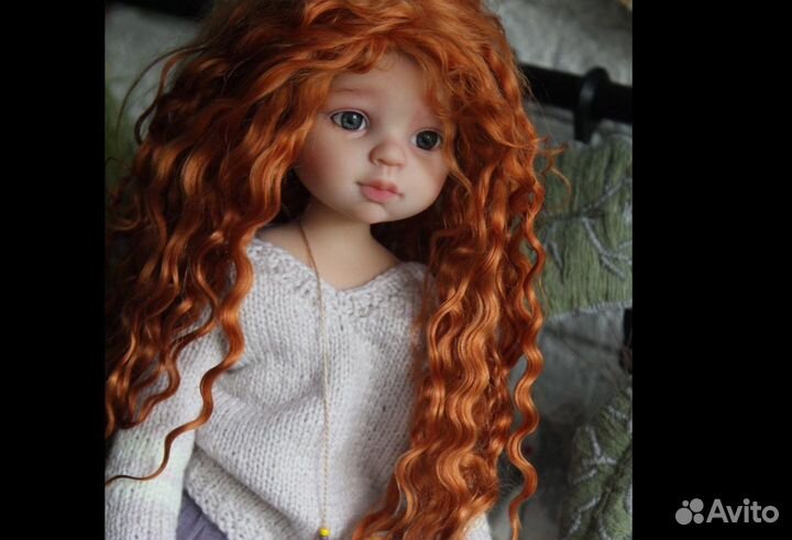 Парик для куклы Паола Рейна, Kaye Wiggs ог 21см