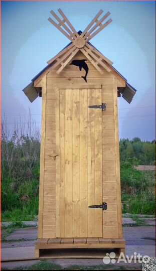 Уличный туалет с установкой