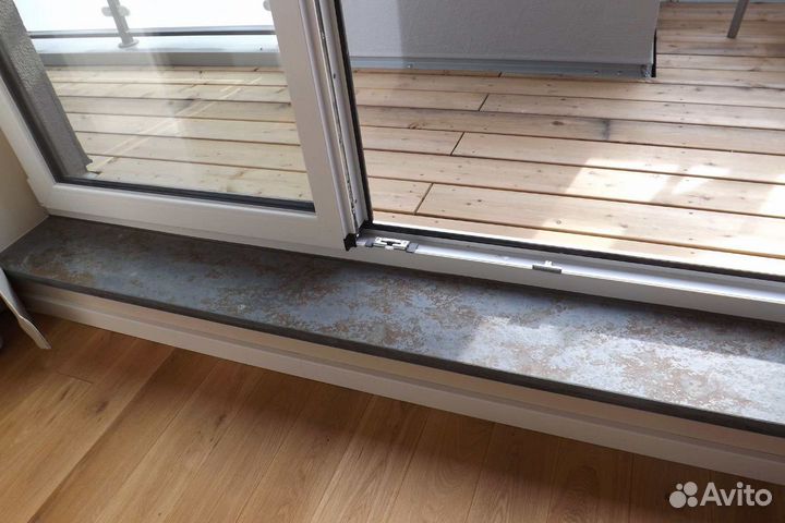 Подоконник из искусственного камня с замером