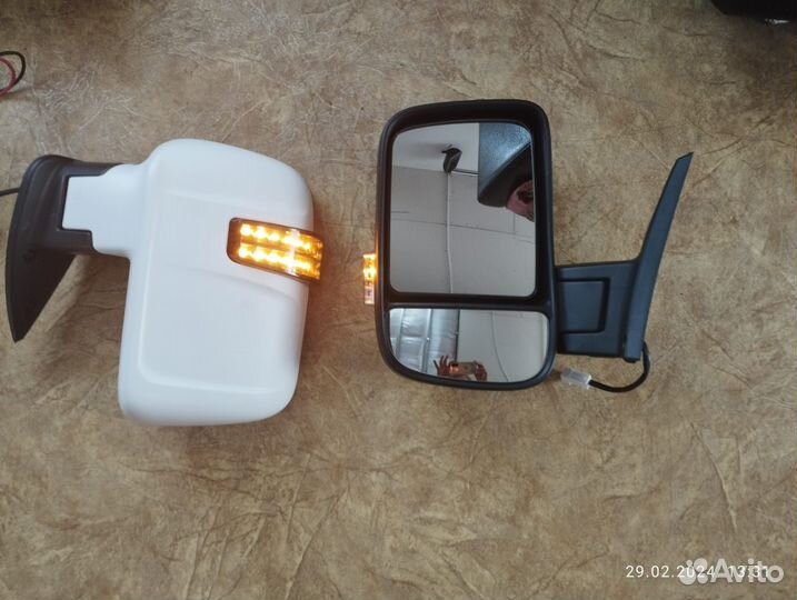 Зеркала обзорные с поворотом обогревом Газ Бизнес