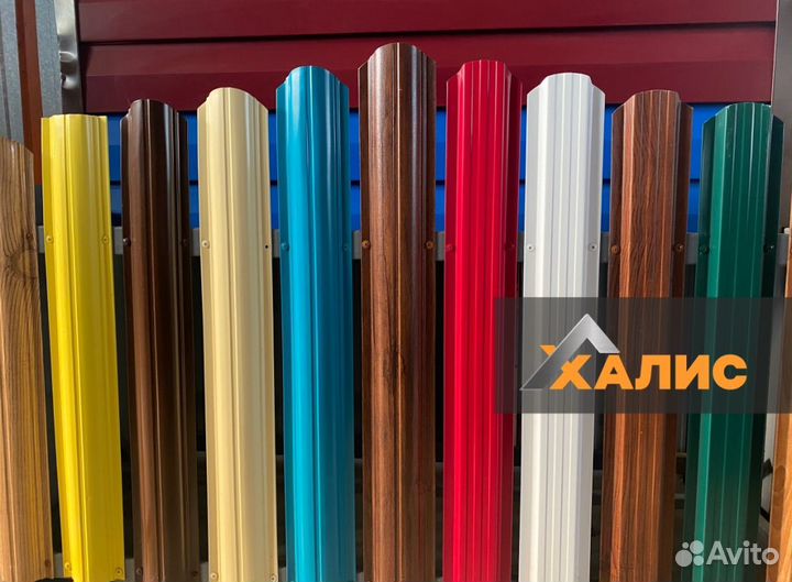 Евроштакетник под дерево