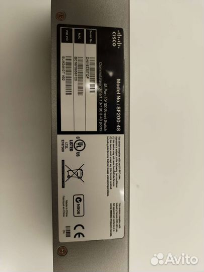 Коммутатор Cisco sf200-48
