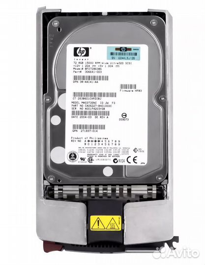 Жесткий диск HP BF072863B6 72,8Gb U320scsi 3.5