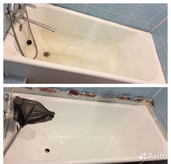 Реставрация ванн, жидкий акрил, ремонт ванны
