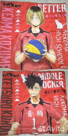 Наволочки аниме Волейбол/Титаны/мга/Годжо/Леви