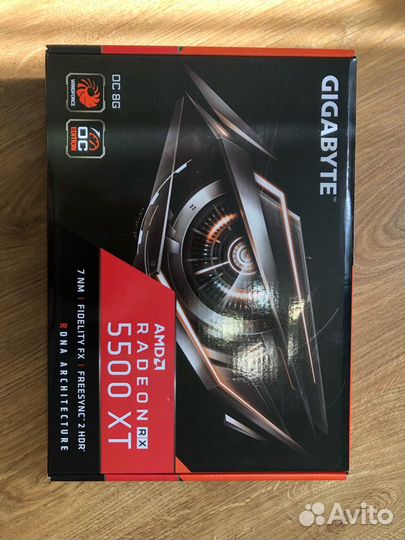 Видеокарта gigabyte AMD Radeon RX 5500XT 8GB