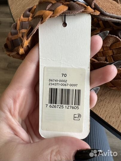 Ремень кожаный levis женский