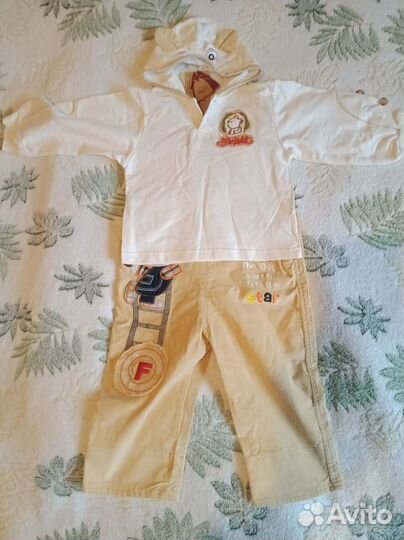Продажа детский теплый костюмчик 12-18мес