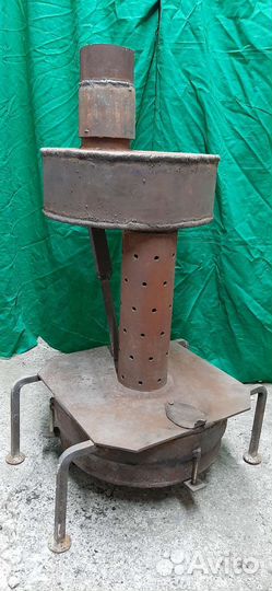 Печь буржуйка на отработке