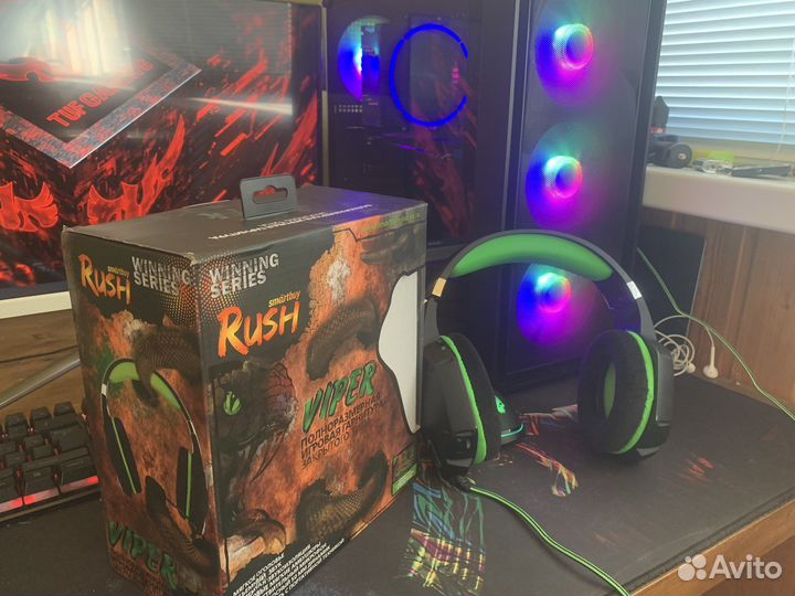 Игровые наушники с микрофоном