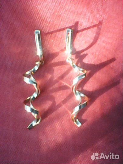 Золотые серьги 585 Sokolov