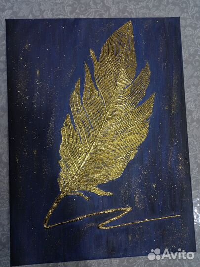 Картина на холсте с текстурной пастой