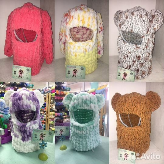 Балаклава с ушками Puffy